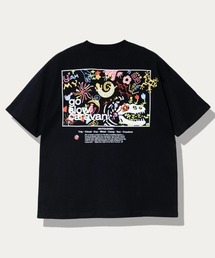 USA/C スクエアLOGO バックプリント ゆったりTEE