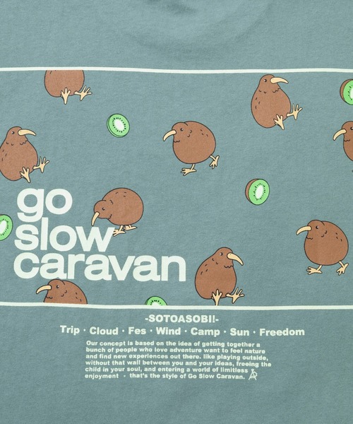 go slow caravan（ゴースローキャラバン）の「USA/C スクエアLOGO バックプリント ゆったりTEE（Tシャツ/カットソー・メンズ・イエロー/アイボリー/ネイビー/グリーン/ブラック・LARGE/X-LARGE/MEDIUM）」の15枚目の写真