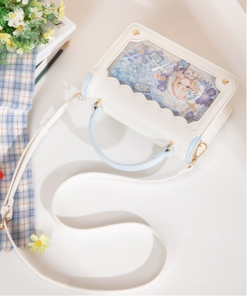 BACKYARD FAMILY(バックヤードファミリー)の「痛バッグ ショルダーバッグ(ショルダーバッグ・レディース・ブラック×ピンク/ホワイト×ピンク/ホワイト×ブルー・FREE)」の17枚目の写真