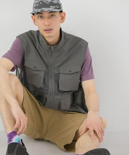 EKAL(エカル)の「『UR TECH/撥水/UVカット』ナイロンタッサー メッシュベスト(その他アウター・メンズ・グレー系その他/ネイビー・LARGE/MEDIUM)」の7枚目の写真