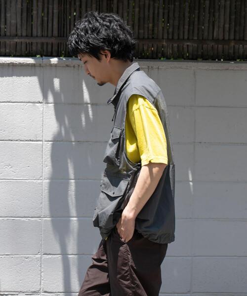 EKAL(エカル)の「『UR TECH/撥水/UVカット』ナイロンタッサー メッシュベスト(その他アウター・メンズ・グレー系その他/ネイビー・LARGE/MEDIUM)」の12枚目の写真