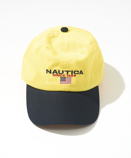 NAUTICA(ノーティカ)の「NAUTICA/ノーティカ フラッグロゴ刺繍 ベースボールキャップ(キャップ・メンズ・インディゴブルー/ブラック/ベージュ/ホワイト/カモフラージュ/イエロー/オフホワイト/ネイビー・ONE SIZE)」の7枚目の写真