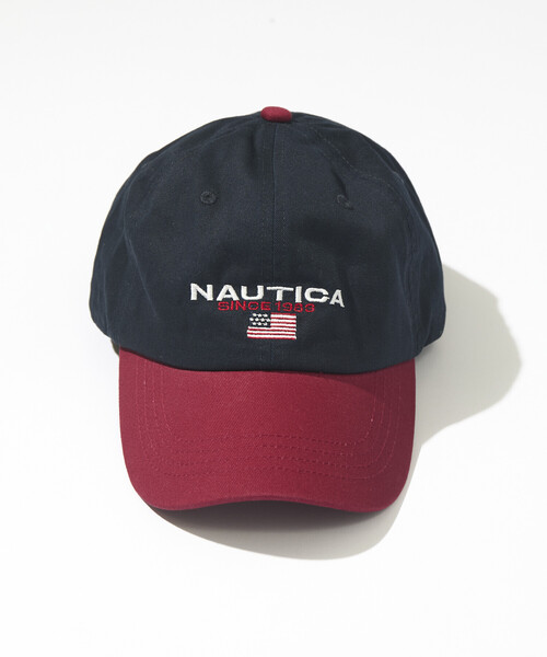NAUTICA(ノーティカ)の「NAUTICA/ノーティカ フラッグロゴ刺繍 ベースボールキャップ(キャップ・メンズ・インディゴブルー/ブラック/ベージュ/ホワイト/カモフラージュ/イエロー/オフホワイト/ネイビー・ONE SIZE)」の9枚目の写真