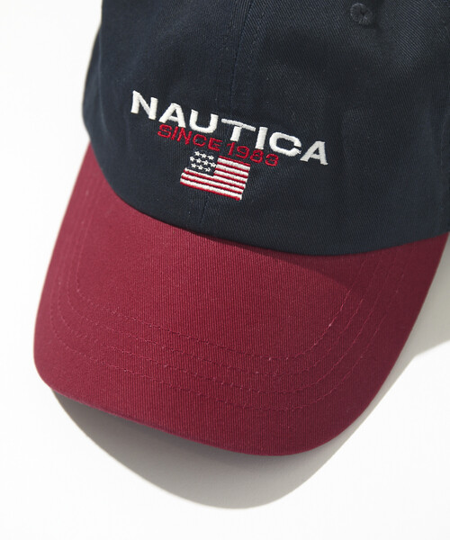 NAUTICA(ノーティカ)の「NAUTICA/ノーティカ フラッグロゴ刺繍 ベースボールキャップ(キャップ・メンズ・インディゴブルー/ブラック/ベージュ/ホワイト/カモフラージュ/イエロー/オフホワイト/ネイビー・ONE SIZE)」の10枚目の写真