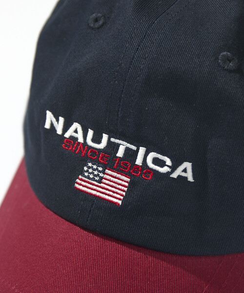 NAUTICA(ノーティカ)の「NAUTICA/ノーティカ フラッグロゴ刺繍 ベースボールキャップ(キャップ・メンズ・インディゴブルー/ブラック/ベージュ/ホワイト/カモフラージュ/イエロー/オフホワイト/ネイビー・ONE SIZE)」の11枚目の写真