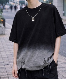 【Bls】 【ZM】【Bling Leads】ダメージ加工 ネックレスTEE