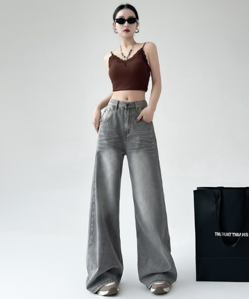 REBALANCE（リバランス）の「リラックスワイドデニム（デニムパンツ・レディース・A・SMALL/MEDIUM/LARGE）」の2枚目の写真