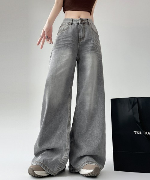 REBALANCE（リバランス）の「リラックスワイドデニム（デニムパンツ・レディース・A・SMALL/MEDIUM/LARGE）」の4枚目の写真