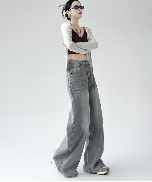 REBALANCE（リバランス）の「リラックスワイドデニム（デニムパンツ・レディース・A・SMALL/MEDIUM/LARGE）」の10枚目の写真
