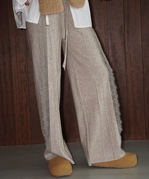 サイドレース ニットワイドパンツ chw26a014