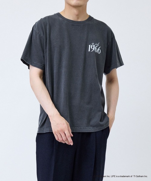 GOOD ROCK SPEED(グッドロックスピード)の「【GOOD ROCK SPEED/グッドロックスピード】LIFEサッカーピグメントTシャツ(Tシャツ/カットソー・メンズ・チャコールグレー・L/LL/M)」の2枚目の写真
