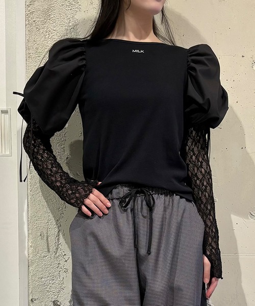 MILK(ミルク)の「スペシャル パフ Tシャツ(Tシャツ/カットソー・レディース・B/A・FREE)」の1枚目の写真