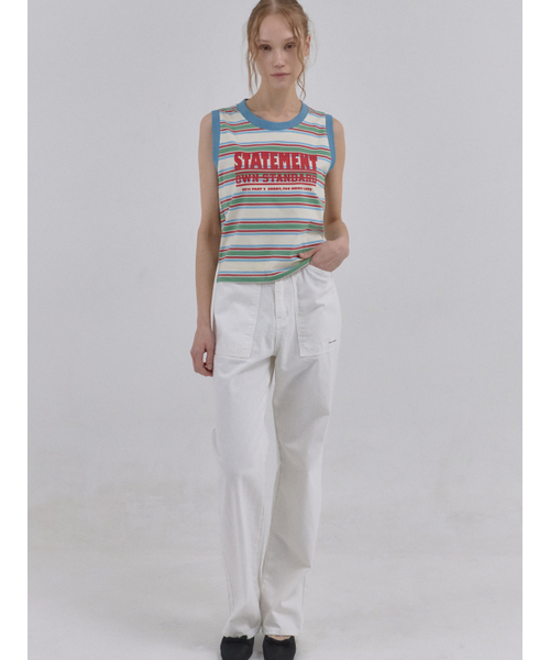 Sorry,Too Much Love（ソーリートゥーマッチラブ）の「Carpenter Pocket Cotton Trousers_White（その他パンツ・レディース・その他・FREE）」の4枚目の写真