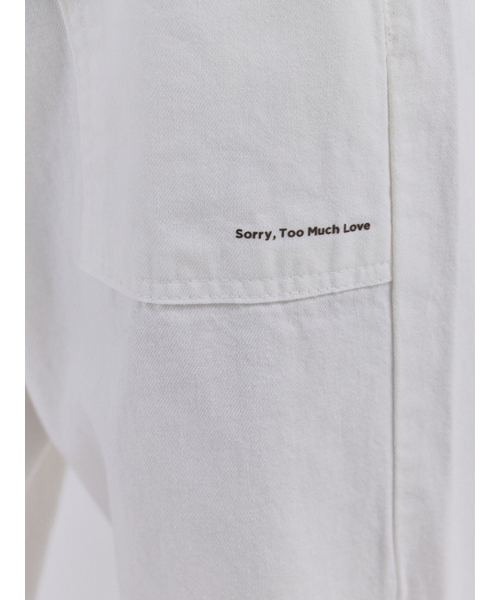 Sorry,Too Much Love（ソーリートゥーマッチラブ）の「Carpenter Pocket Cotton Trousers_White（その他パンツ・レディース・その他・FREE）」の5枚目の写真