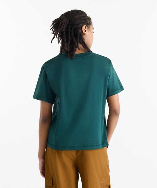 NEW BALANCE(ニューバランス)の「Athletics プレミアムロゴヒップ丈ショートスリーブTシャツ(リラックス)(Tシャツ/カットソー・レディース・ダークグリーン/ラベンダー/ヘザーグレー・SMALL/XX-LARGE/X-LARGE/LARGE/MEDIUM)」の8枚目の写真