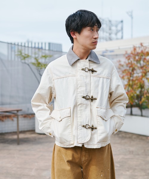 JIEDA(ジエダ)の「FIREMAN JACKET(ブルゾン・メンズ・オフホワイト/ブラック・2/1)」の4枚目の写真