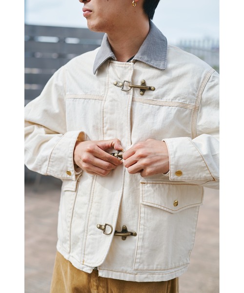 JIEDA(ジエダ)の「FIREMAN JACKET(ブルゾン・メンズ・オフホワイト/ブラック・2/1)」の10枚目の写真
