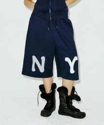 NY APLIQUE CAPRI PANTS NAVY