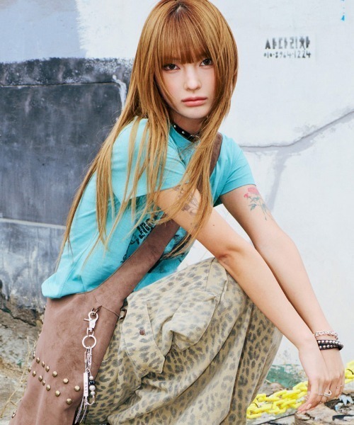 runningHIGH(ランニングハイ)の「A'GEM/9 × .kom 『runningHIGH/ランニングハイ』 WATCH YOUR TONE H/S TEE/ ウォッチユアトーングラフィックTシャツ(Tシャツ/カットソー・レディース・ホワイト/イエロー/グリーン・FREE)」の9枚目の写真