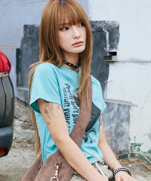 runningHIGH(ランニングハイ)の「A'GEM/9 × .kom 『runningHIGH/ランニングハイ』 WATCH YOUR TONE H/S TEE/ ウォッチユアトーングラフィックTシャツ(Tシャツ/カットソー・レディース・ホワイト/イエロー/グリーン・FREE)」の10枚目の写真