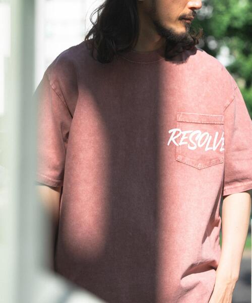 ITEMS URBANRESEARCH（アイテムズ アーバンリサーチ）の「HANDWRITTEN LOGO FADED T-SHIRTS（Tシャツ/カットソー・メンズ・ブラック/レッド/カーキ/グレー・MEDIUM/LARGE）」の4枚目の写真