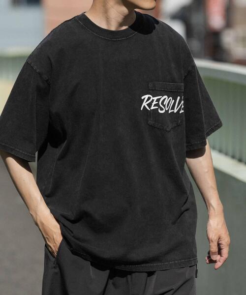 ITEMS URBANRESEARCH（アイテムズ アーバンリサーチ）の「HANDWRITTEN LOGO FADED T-SHIRTS（Tシャツ/カットソー・メンズ・ブラック/レッド/カーキ/グレー・MEDIUM/LARGE）」の22枚目の写真
