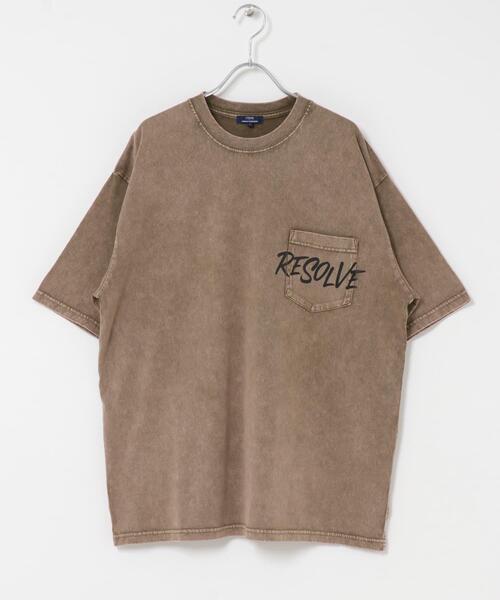 ITEMS URBANRESEARCH（アイテムズ アーバンリサーチ）の「HANDWRITTEN LOGO FADED T-SHIRTS（Tシャツ/カットソー・メンズ・ブラック/レッド/カーキ/グレー・MEDIUM/LARGE）」の9枚目の写真