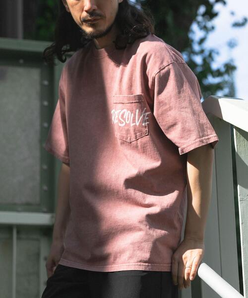 ITEMS URBANRESEARCH（アイテムズ アーバンリサーチ）の「HANDWRITTEN LOGO FADED T-SHIRTS（Tシャツ/カットソー・メンズ・ブラック/レッド/カーキ/グレー・MEDIUM/LARGE）」の17枚目の写真