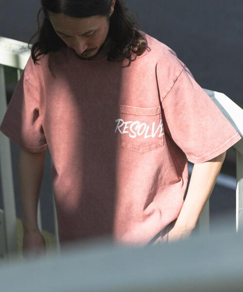 ITEMS URBANRESEARCH（アイテムズ アーバンリサーチ）の「HANDWRITTEN LOGO FADED T-SHIRTS（Tシャツ/カットソー・メンズ・ブラック/レッド/カーキ/グレー・MEDIUM/LARGE）」の18枚目の写真