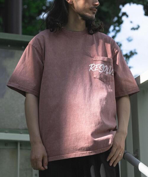 ITEMS URBANRESEARCH（アイテムズ アーバンリサーチ）の「HANDWRITTEN LOGO FADED T-SHIRTS（Tシャツ/カットソー・メンズ・ブラック/レッド/カーキ/グレー・MEDIUM/LARGE）」の19枚目の写真