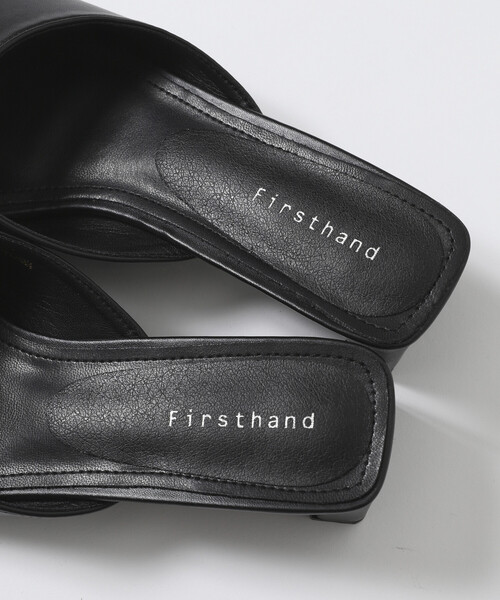Firsthand（ファーストハンド）の「Firsthand/ファーストハンド スクエアトゥー レザレット ミュール（サンダル・レディース・ブラック・SMALL/LARGE/MEDIUM）」の10枚目の写真