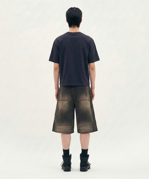PROCESS(プロセス)の「Essential Crop tee - Navy(Tシャツ/カットソー・メンズ・ネイビー・FREE)」の4枚目の写真