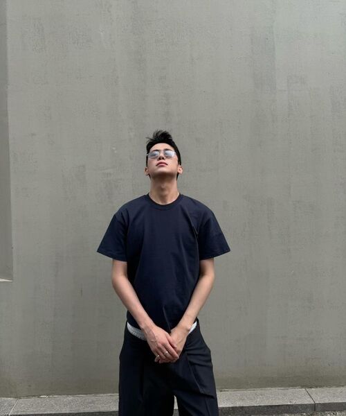 PROCESS(プロセス)の「Essential Crop tee - Navy(Tシャツ/カットソー・メンズ・ネイビー・FREE)」の6枚目の写真