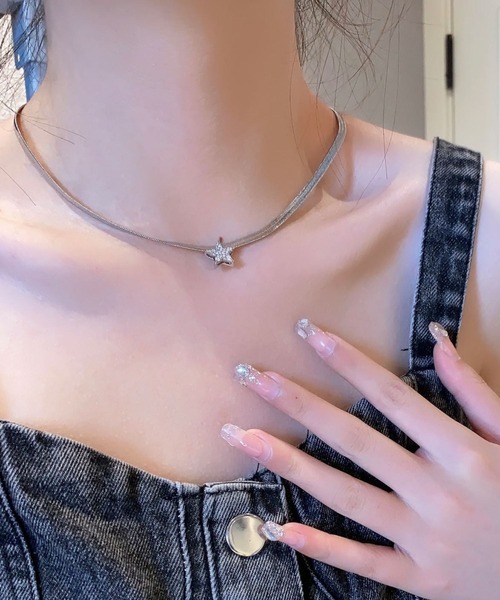 456883】クロススターネックレス(RZ)（ネックレス）｜tunee（チュニー
