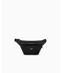 EMPORIO ARMANI | <オンライン限定>【エンポリオ アルマーニ】メタルロゴ付き リサイクルナイロン ウエストバッグ(ボディバッグ/ウエストポーチ)