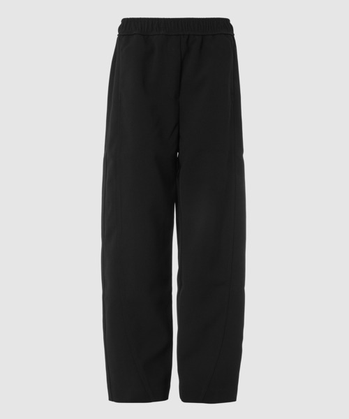 GANNI(ガニー)の「Bonded Crepe Wide Pants(その他パンツ・レディース・ブラック・40/38/36)」の1枚目の写真
