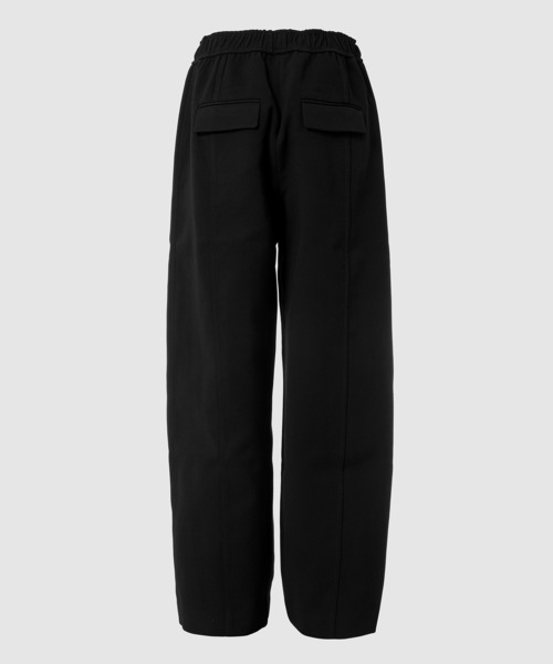 GANNI(ガニー)の「Bonded Crepe Wide Pants(その他パンツ・レディース・ブラック・40/38/36)」の2枚目の写真