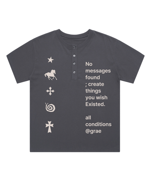 GRAVER（グレーバー）の「[ユニセックス]NO GRAE ヘンリーネック半袖Tシャツ_2カラー（Tシャツ/カットソー・レディース・ベージュ/チャコール・M/L）」の12枚目の写真
