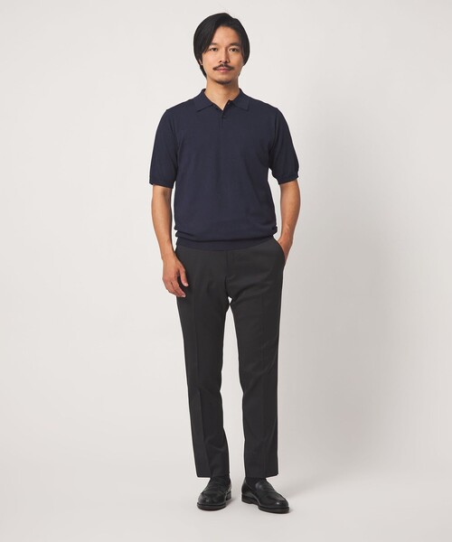 A DAY IN THE LIFE UNITED ARROWS(アデイインザライフユナイテッドアローズ)の「ハイゲージ メランジ ニット ポロシャツ-ウォッシャブル-<A DAY IN THE LIFE>(ポロシャツ・メンズ・ネイビー/ライトブルー・M/L/XL)」の10枚目の写真