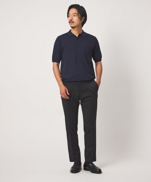 A DAY IN THE LIFE UNITED ARROWS(アデイインザライフユナイテッドアローズ)の「ハイゲージ メランジ ニット ポロシャツ-ウォッシャブル-<A DAY IN THE LIFE>(ポロシャツ・メンズ・ネイビー/ライトブルー・M/L/XL)」の11枚目の写真