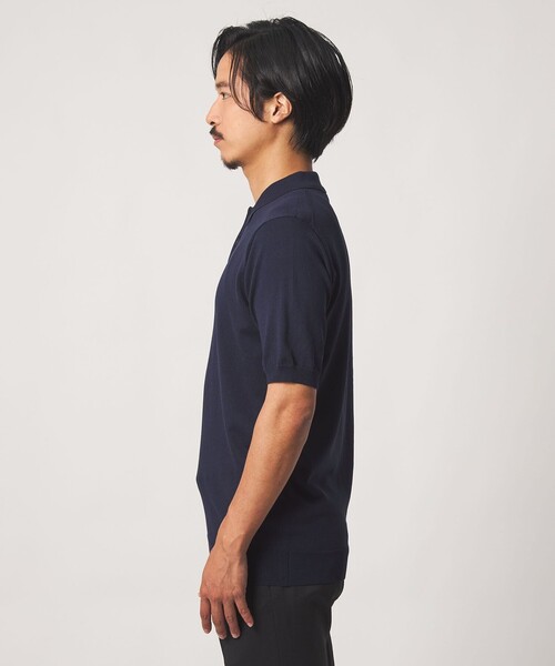 A DAY IN THE LIFE UNITED ARROWS(アデイインザライフユナイテッドアローズ)の「ハイゲージ メランジ ニット ポロシャツ-ウォッシャブル-<A DAY IN THE LIFE>(ポロシャツ・メンズ・ネイビー/ライトブルー・M/L/XL)」の13枚目の写真