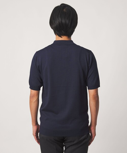 A DAY IN THE LIFE UNITED ARROWS(アデイインザライフユナイテッドアローズ)の「ハイゲージ メランジ ニット ポロシャツ-ウォッシャブル-<A DAY IN THE LIFE>(ポロシャツ・メンズ・ネイビー/ライトブルー・M/L/XL)」の14枚目の写真