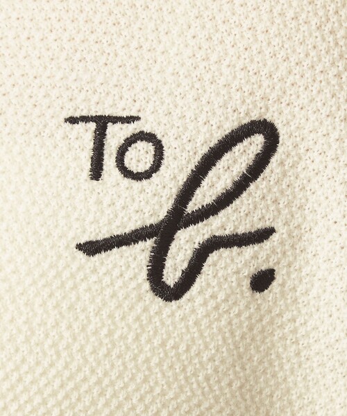 To b. by agnes b.（トゥービーバイアニエスベー）の「＜To b. by agnes b.コラボ＞ポロニット（ニット/セーター・レディース・ブラック/オフホワイト・FREE）」の22枚目の写真