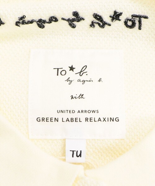 To b. by agnes b.（トゥービーバイアニエスベー）の「＜To b. by agnes b.コラボ＞ポロニット（ニット/セーター・レディース・ブラック/オフホワイト・FREE）」の9枚目の写真