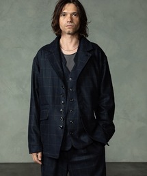 EGO TRIPPING（エゴトリッピング）の「mj11746-PEAK JACKET windowpane ウールジャケット(616758)（テーラードジャケット）」