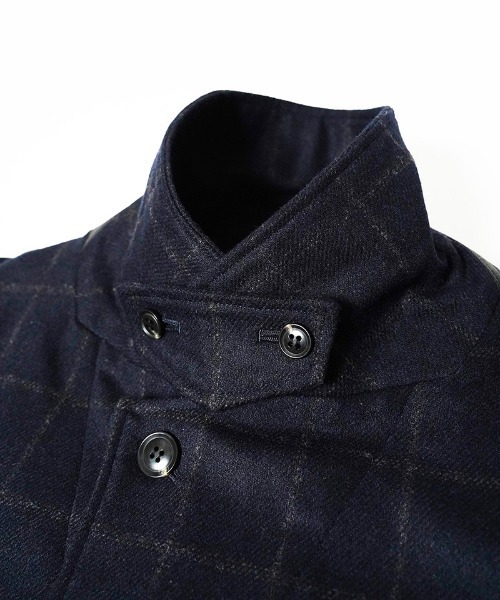 EGO TRIPPING(エゴトリッピング)の「mj11746-PEAK JACKET windowpane ウールジャケット(616758)(テーラードジャケット・メンズ・グレー系その他/ネイビー系・46/48)」の15枚目の写真