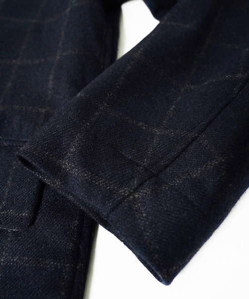 EGO TRIPPING(エゴトリッピング)の「mj11746-PEAK JACKET windowpane ウールジャケット(616758)(テーラードジャケット・メンズ・グレー系その他/ネイビー系・46/48)」の10枚目の写真