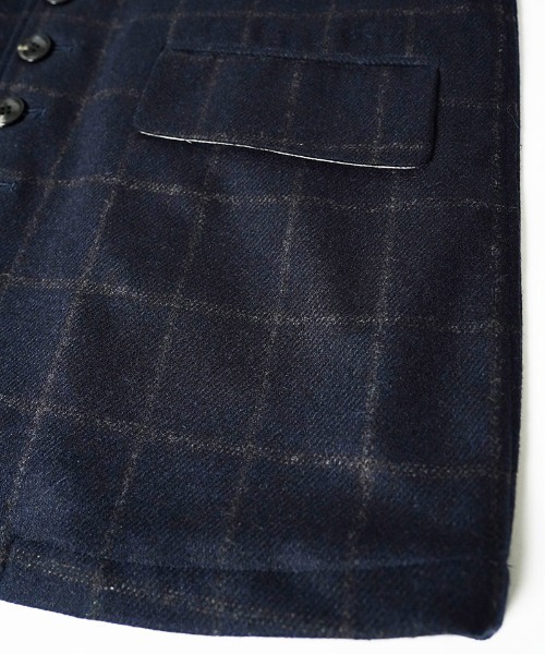 EGO TRIPPING(エゴトリッピング)の「mj11746-PEAK JACKET windowpane ウールジャケット(616758)(テーラードジャケット・メンズ・グレー系その他/ネイビー系・46/48)」の3枚目の写真