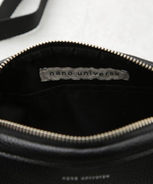 NANO universe(ナノユニバース)の「フェイクレザーボディーバッグ(ショルダーバッグ・メンズ・ブラック・F)」の11枚目の写真