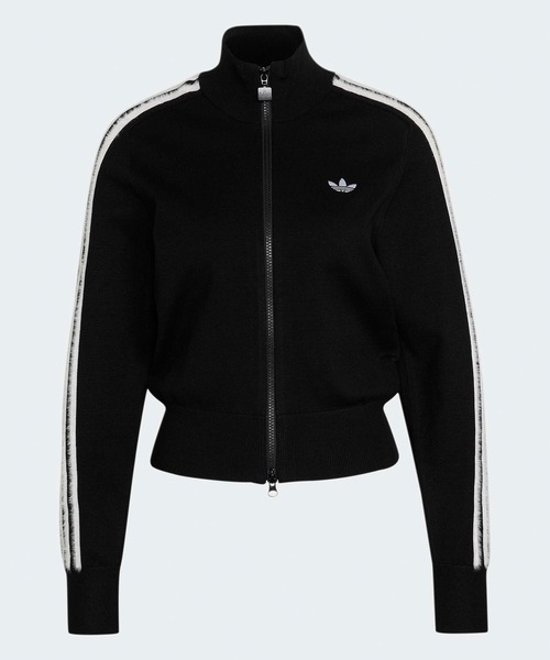 adidas(アディダス)の「adidas/アディダス ORI KNITTED FIREBIRD T オリジナルス ニット ファイヤーバード トラックトップ トラックジャケット ジャージ ニットジャケット ショート丈 クロップド丈 サイドライン ハイネック スポーティー レディース メンズ 2026年 秋 秋服 冬 冬服(ジャージ・レディース・ブラック/アイボリー/ブルー・S/XS/M/L)」の9枚目の写真